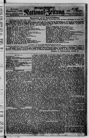 Nationalzeitung vom 01.10.1853