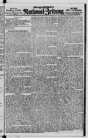 Nationalzeitung vom 04.10.1853