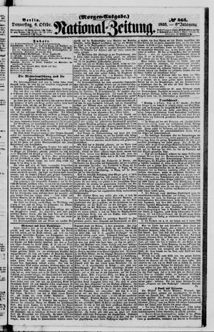 Nationalzeitung vom 06.10.1853
