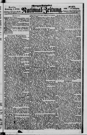 Nationalzeitung vom 09.10.1853