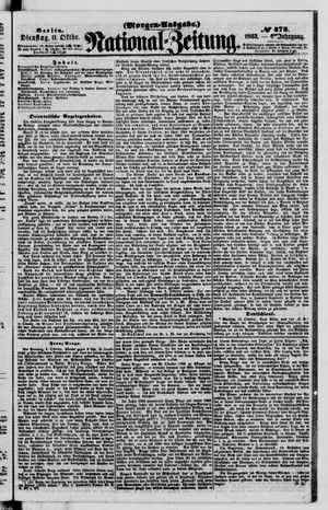 Nationalzeitung vom 11.10.1853