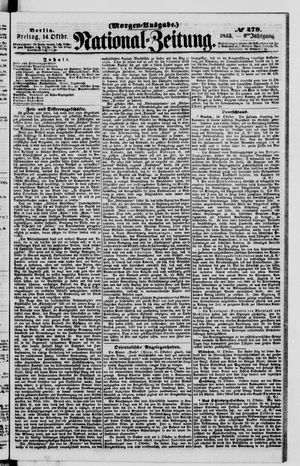 Nationalzeitung vom 14.10.1853