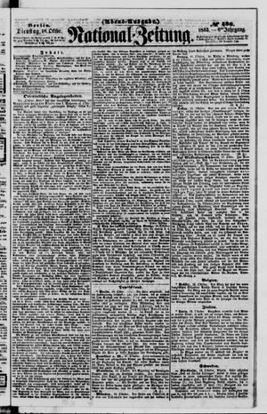 Nationalzeitung vom 18.10.1853