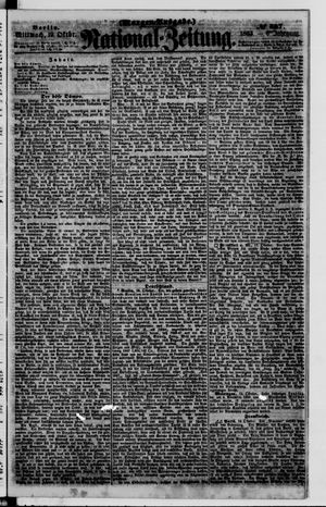 Nationalzeitung vom 19.10.1853