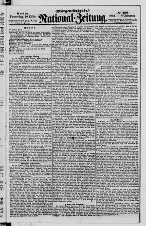 Nationalzeitung vom 20.10.1853
