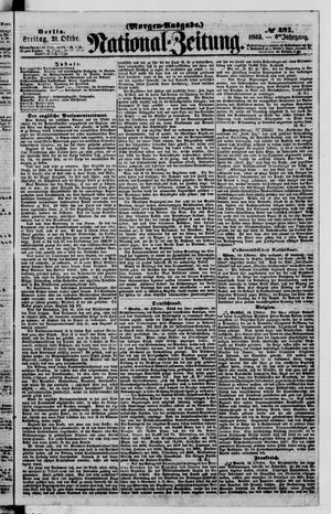 Nationalzeitung vom 21.10.1853