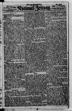 Nationalzeitung vom 25.10.1853