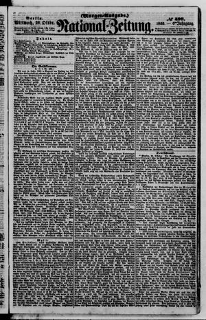 Nationalzeitung vom 26.10.1853