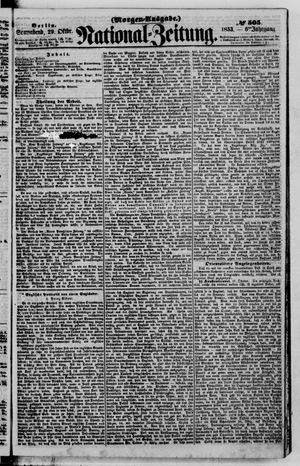 Nationalzeitung on Oct 29, 1853