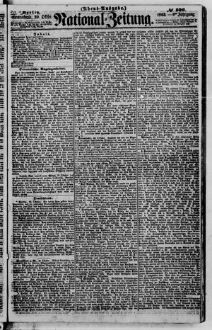 Nationalzeitung vom 29.10.1853