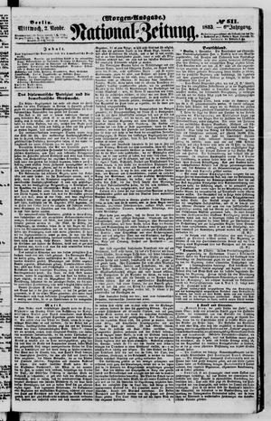 Nationalzeitung vom 02.11.1853