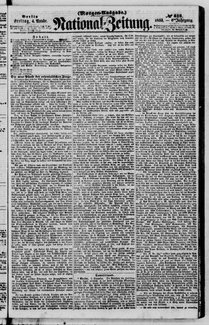 Nationalzeitung vom 04.11.1853