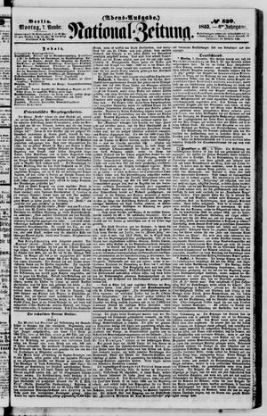 Nationalzeitung vom 07.11.1853