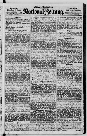 Nationalzeitung vom 08.11.1853