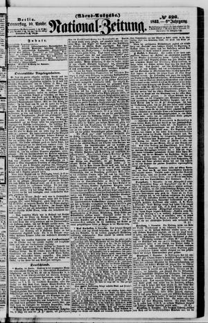 Nationalzeitung vom 10.11.1853