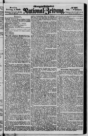 Nationalzeitung vom 11.11.1853