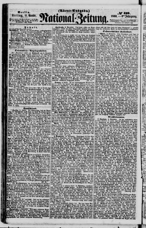 Nationalzeitung vom 11.11.1853