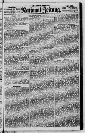 Nationalzeitung vom 12.11.1853