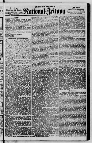 Nationalzeitung vom 14.11.1853
