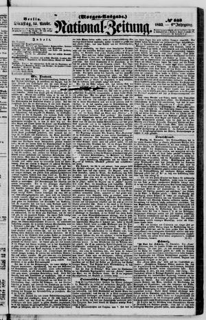 Nationalzeitung vom 15.11.1853