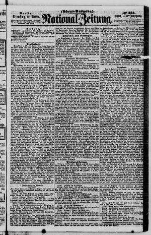 Nationalzeitung vom 15.11.1853