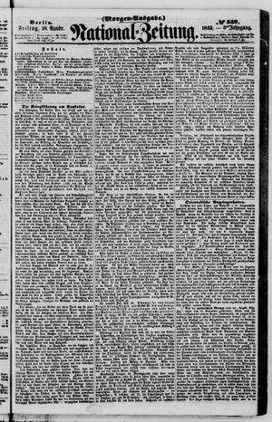 Nationalzeitung vom 18.11.1853