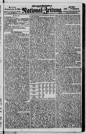 Nationalzeitung vom 19.11.1853