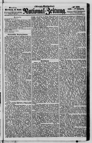 National-Zeitung vom 23.11.1853