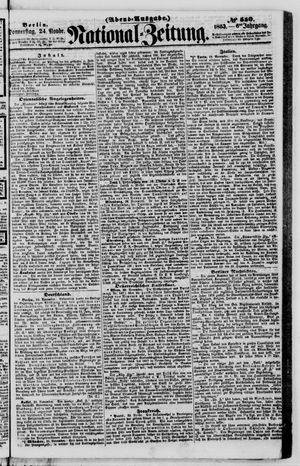 Nationalzeitung vom 24.11.1853