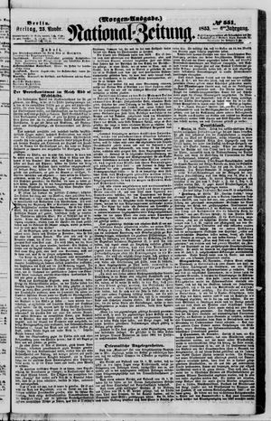 Nationalzeitung vom 25.11.1853