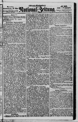 Nationalzeitung vom 26.11.1853
