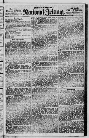 Nationalzeitung vom 28.11.1853