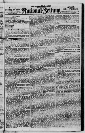 Nationalzeitung vom 29.11.1853