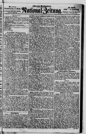 Nationalzeitung vom 03.12.1853
