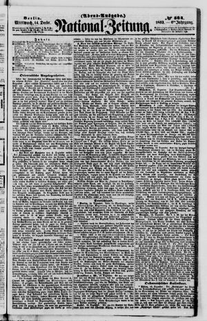Nationalzeitung vom 14.12.1853