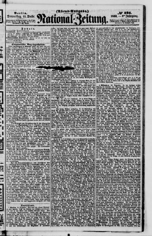 Nationalzeitung vom 15.12.1853