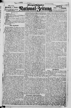 Nationalzeitung vom 04.01.1854