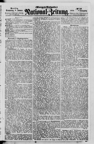 Nationalzeitung vom 08.01.1854