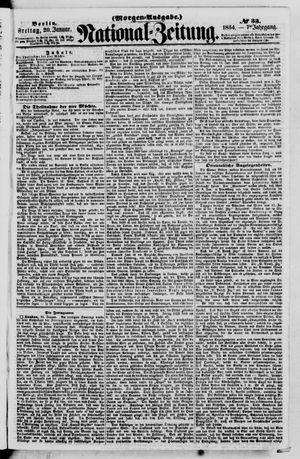 Nationalzeitung vom 20.01.1854