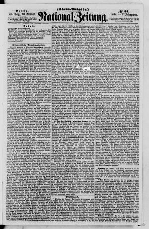 Nationalzeitung vom 20.01.1854