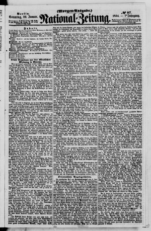 Nationalzeitung vom 22.01.1854