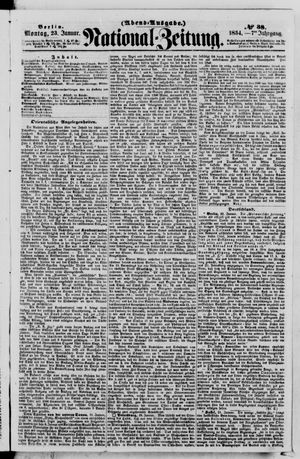 Nationalzeitung vom 23.01.1854