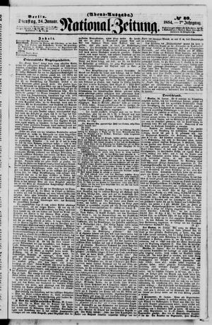 Nationalzeitung vom 24.01.1854