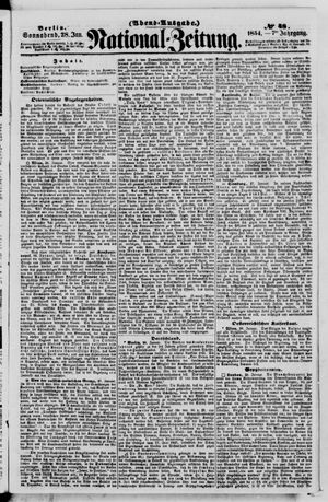 Nationalzeitung vom 28.01.1854