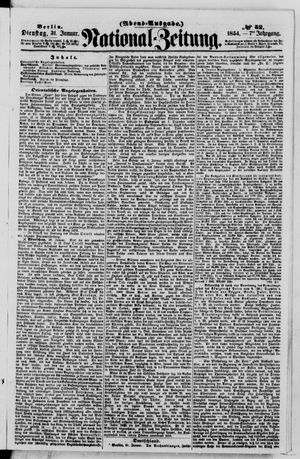 Nationalzeitung on Jan 31, 1854