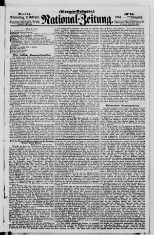 Nationalzeitung vom 02.02.1854