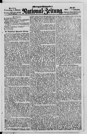 Nationalzeitung vom 09.02.1854