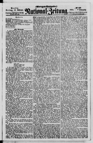 National-Zeitung vom 10.02.1854