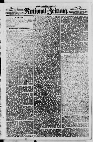 National-Zeitung vom 10.02.1854