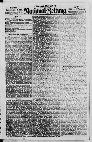 Nationalzeitung vom 11.02.1854